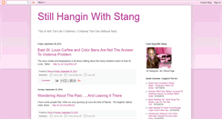 Desktop Screenshot of hanginwithstang.blogspot.com