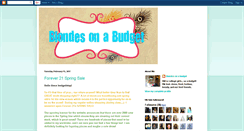 Desktop Screenshot of budgetingblondies.blogspot.com