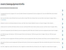 Tablet Screenshot of exerciseequipmentinfo.blogspot.com
