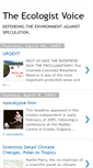 Mobile Screenshot of ecologistvoice.blogspot.com