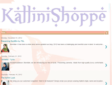 Tablet Screenshot of kallinishoppe.blogspot.com