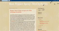 Desktop Screenshot of pepper-spray-mycitysafety.blogspot.com