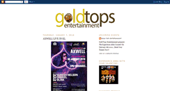 Desktop Screenshot of goldtopsentertainment.blogspot.com