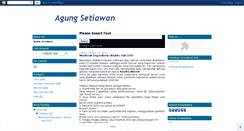 Desktop Screenshot of agungsetiawan-elektro.blogspot.com