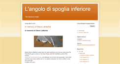 Desktop Screenshot of langolodispogliainferiore.blogspot.com