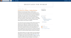 Desktop Screenshot of briefcasesforwomen.blogspot.com