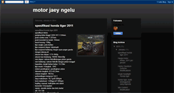 Desktop Screenshot of motorjaeyngelu.blogspot.com