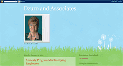 Desktop Screenshot of dzuroandassociates.blogspot.com