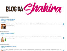 Tablet Screenshot of blogdashakira.blogspot.com