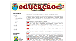 Desktop Screenshot of educacaotarumirim.blogspot.com