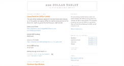 Desktop Screenshot of 200dollartablet.blogspot.com