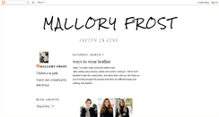 Desktop Screenshot of mallorysbeautyblog.blogspot.com