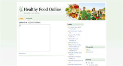 Desktop Screenshot of healthy-food-online.blogspot.com