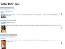 Tablet Screenshot of cottonpickincute.blogspot.com