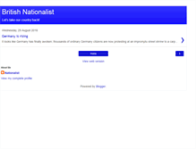 Tablet Screenshot of britishnationalist.blogspot.com