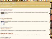 Tablet Screenshot of jornalismoonlineufsc.blogspot.com
