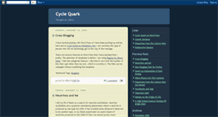 Desktop Screenshot of cyclequark.blogspot.com