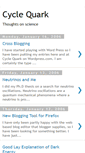 Mobile Screenshot of cyclequark.blogspot.com