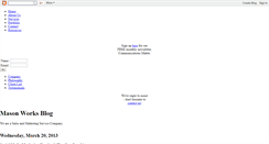 Desktop Screenshot of masonworks.blogspot.com