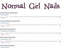 Tablet Screenshot of normalgirlnails.blogspot.com