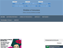 Tablet Screenshot of direitoseconcursos.blogspot.com