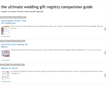Tablet Screenshot of bestweddingregistries.blogspot.com