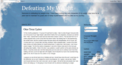 Desktop Screenshot of defeatingmyweight.blogspot.com