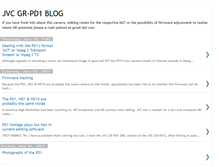 Tablet Screenshot of jvcgr-pd1.blogspot.com