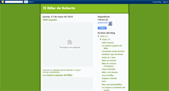 Desktop Screenshot of elbillarderoberto.blogspot.com