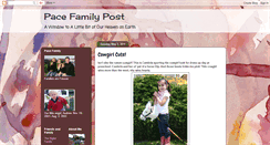 Desktop Screenshot of pacefamilypost.blogspot.com