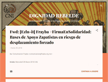 Tablet Screenshot of dignidad-rebelde.blogspot.com