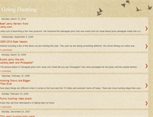 Tablet Screenshot of goinghunting.blogspot.com
