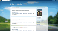 Desktop Screenshot of livinginoakville.blogspot.com