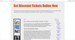 Desktop Screenshot of discountticketsnow.blogspot.com