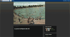 Desktop Screenshot of cronicasperipateticas.blogspot.com