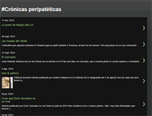 Tablet Screenshot of cronicasperipateticas.blogspot.com