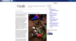 Desktop Screenshot of googledeveloperday2007-uk.blogspot.com