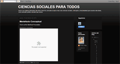 Desktop Screenshot of cienciasocialesparatodos.blogspot.com