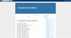 Desktop Screenshot of nursingboardexamanationresults.blogspot.com