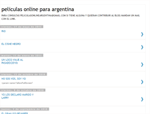 Tablet Screenshot of peliculaonlineargentina.blogspot.com