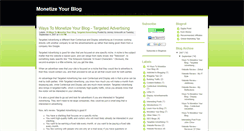 Desktop Screenshot of letsmonetizeyourblog.blogspot.com