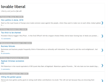 Tablet Screenshot of lovable-liberal.blogspot.com
