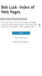Mobile Screenshot of bobluskindex.blogspot.com