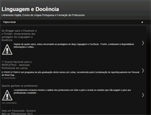 Tablet Screenshot of linguagemdocencia.blogspot.com