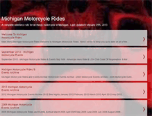 Tablet Screenshot of michiganrides.blogspot.com