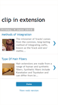 Mobile Screenshot of clip-in-extension.blogspot.com