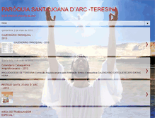 Tablet Screenshot of paroquiasantajoanadarcteresina.blogspot.com