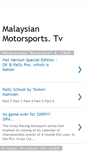 Mobile Screenshot of malaysianmotorsportstv.blogspot.com