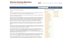 Desktop Screenshot of berninasewingmachine.blogspot.com
