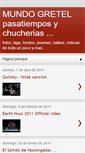 Mobile Screenshot of mundodegretel.blogspot.com